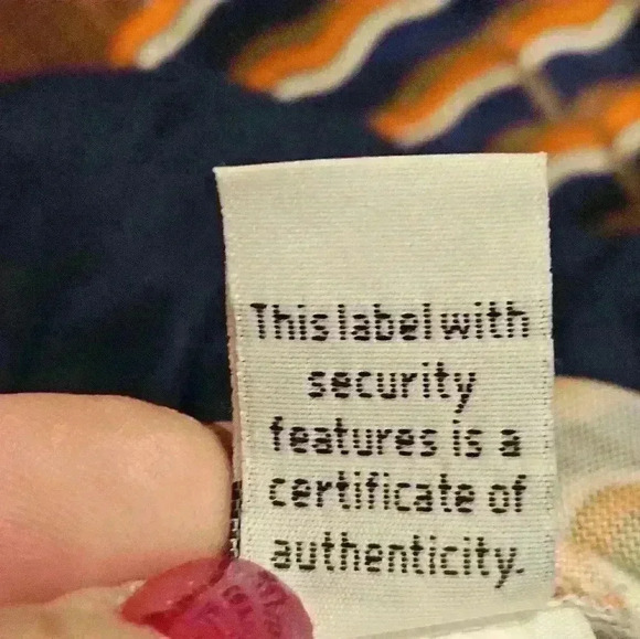 Diane Von Furstenberg Silk Knit Long Sleeve Navy Orange Cream Midi Dress Sz 4 - Picture 9 of 15